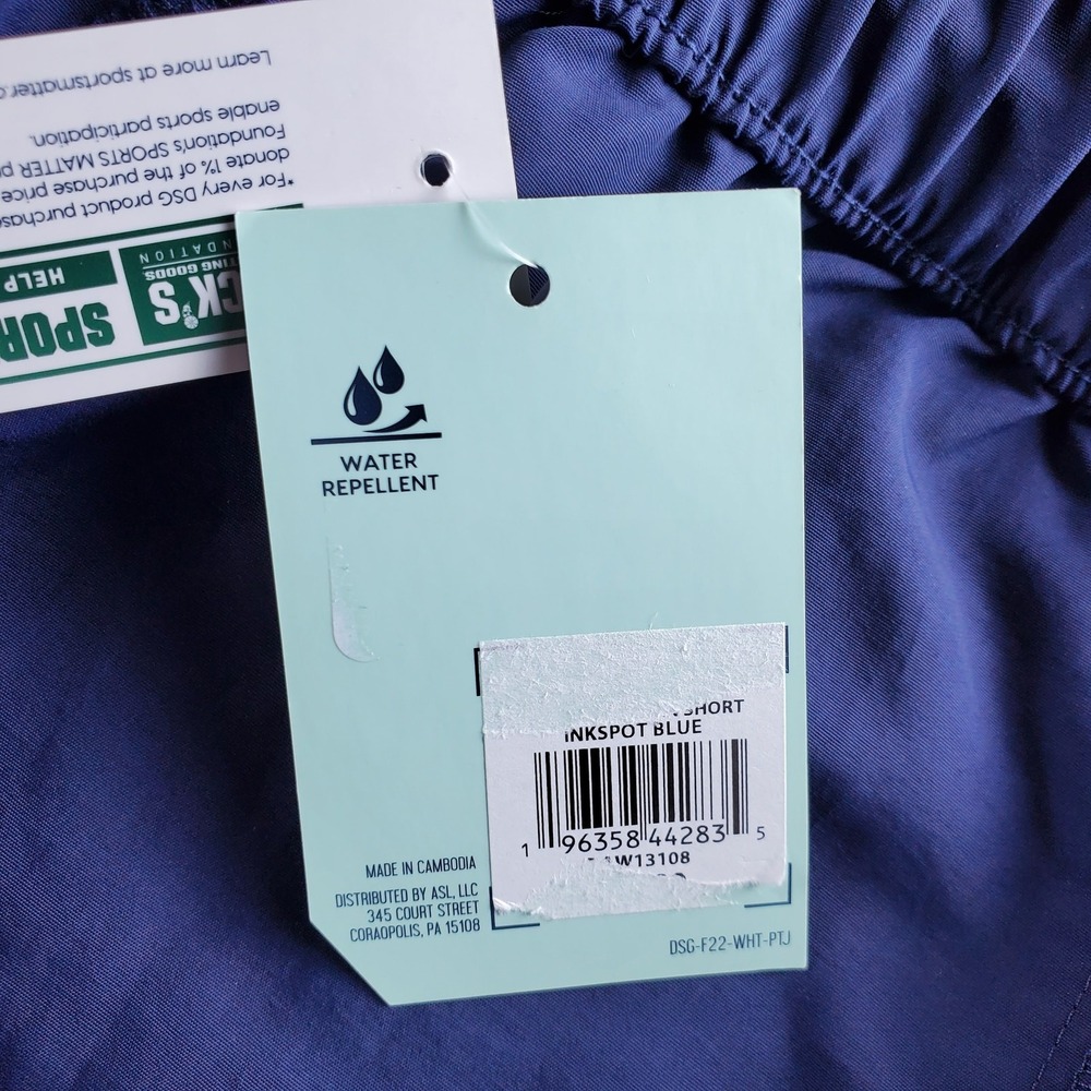 DSG High Rise Woven Short Womens XL Inkspot Blue Water Repellent Lightweight New - Picture 6 of 9